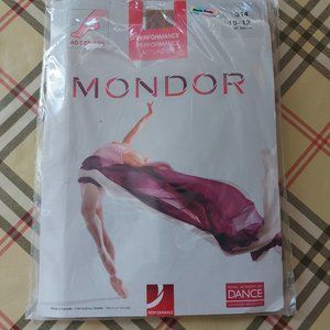 Mondor Dance Tights 82 Suntan Beige Size 10 12 New Sealed Package